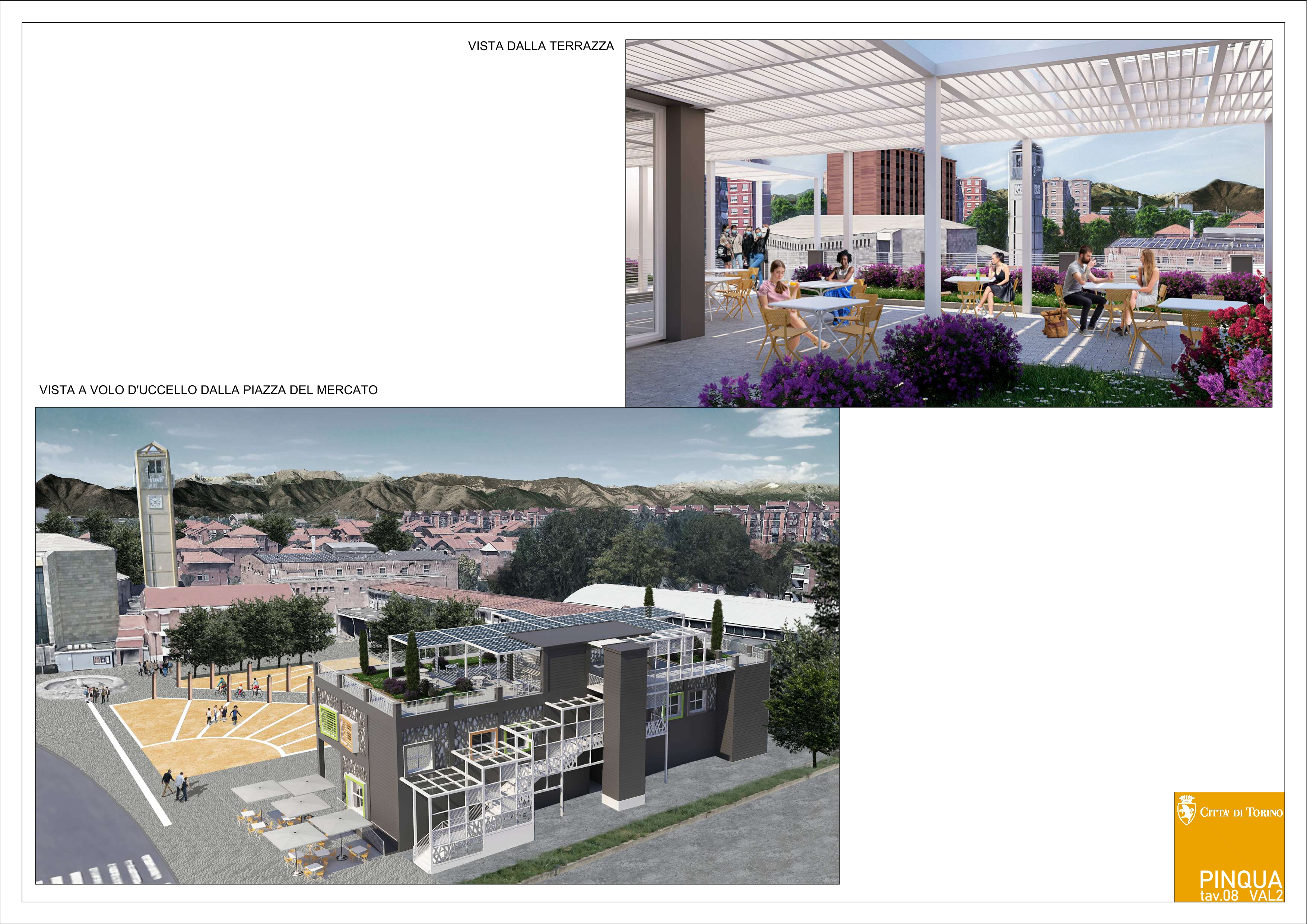Intervento di sostituzione edilizia in piazza Montale 8_render